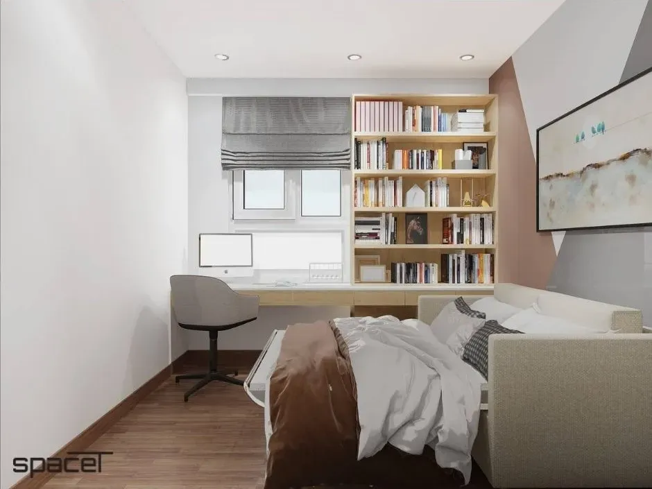 Phòng làm việc - Căn hộ Citisoho Quận 2 - Phong cách Scandinavian | Space T