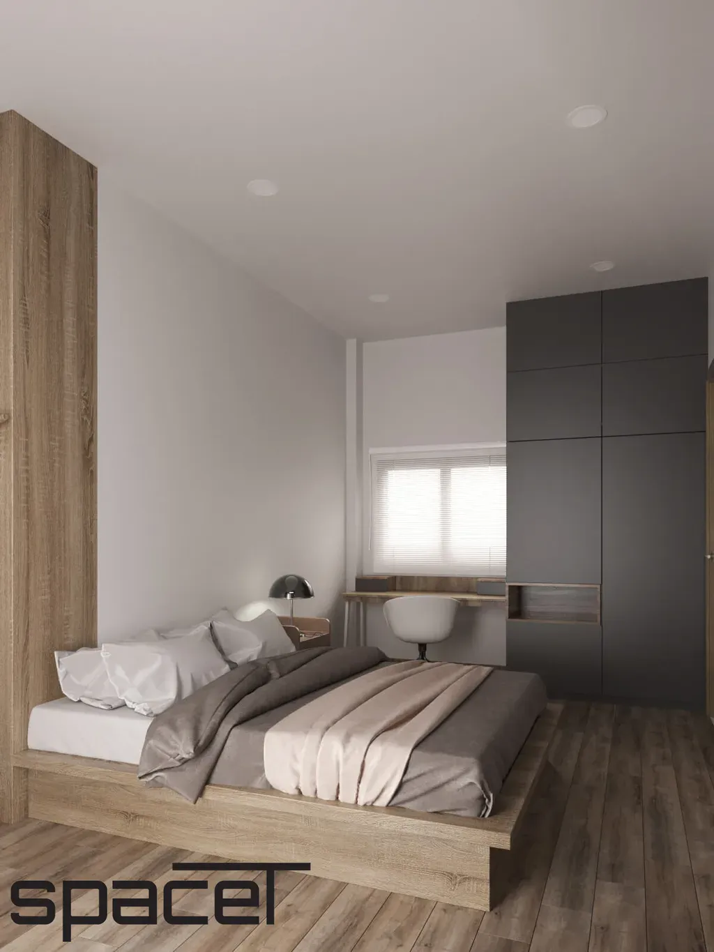 Phòng ngủ - Nhà phố Đồng Nai 3PN - Phong cách Modern | Space T