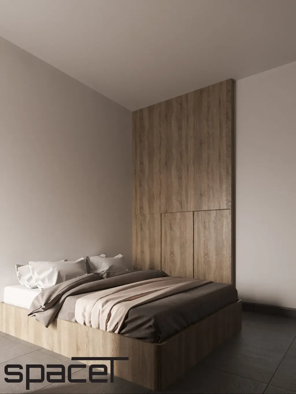 Phòng ngủ - Nhà phố Đồng Nai 3PN - Phong cách Modern | Space T
