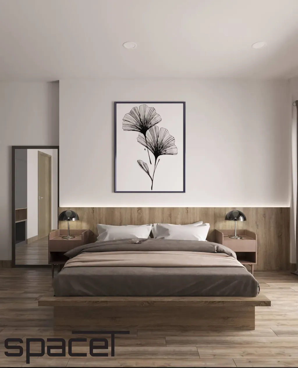 Phòng ngủ - Nhà phố Đồng Nai 3PN - Phong cách Modern | Space T