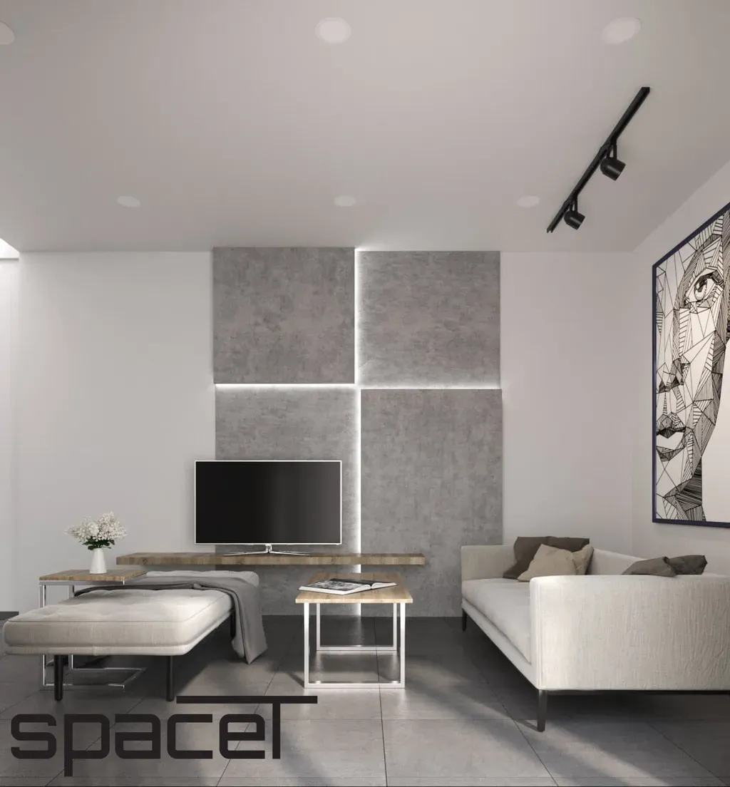 Phòng khách - Nhà phố Đồng Nai 3PN - Phong cách Modern | Space T