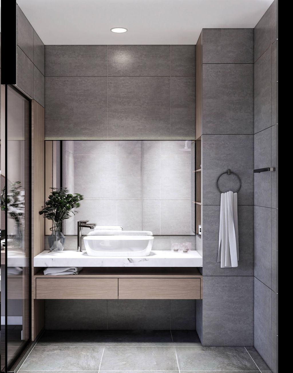 Phòng tắm - Nhà phố Bảo Minh Residence - Phong cách Modern  | Space T