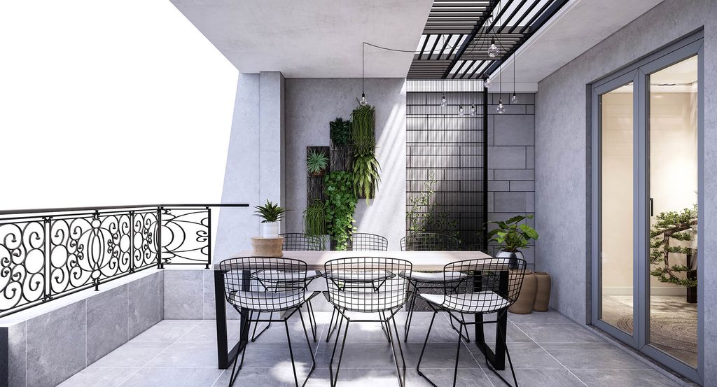 Sân thượng - Nhà phố Bảo Minh Residence - Phong cách Modern  | Space T