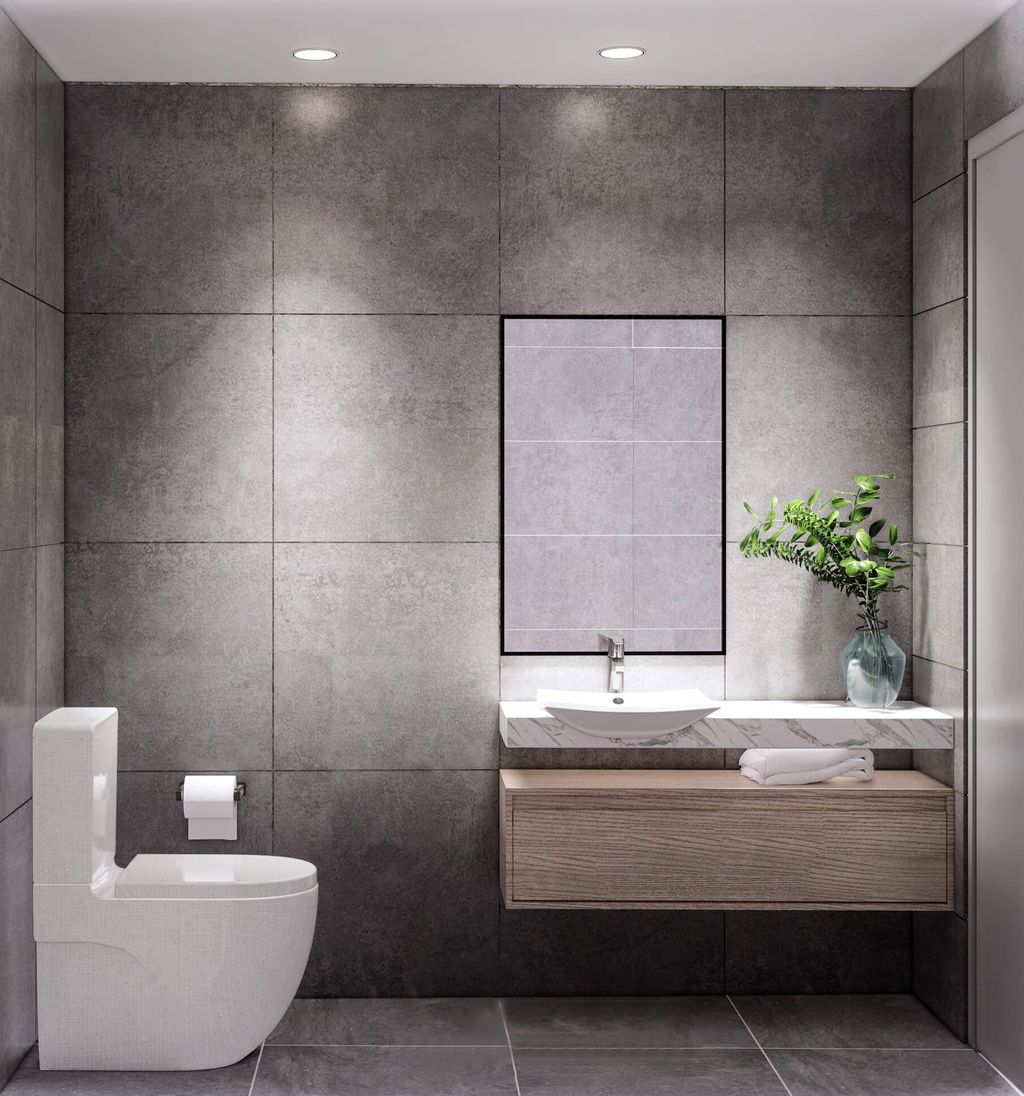 Phòng tắm - Nhà phố Bảo Minh Residence - Phong cách Modern  | Space T