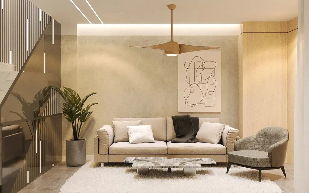 Phòng khách - Nhà phố Bảo Minh Residence - Phong cách Modern | Space T