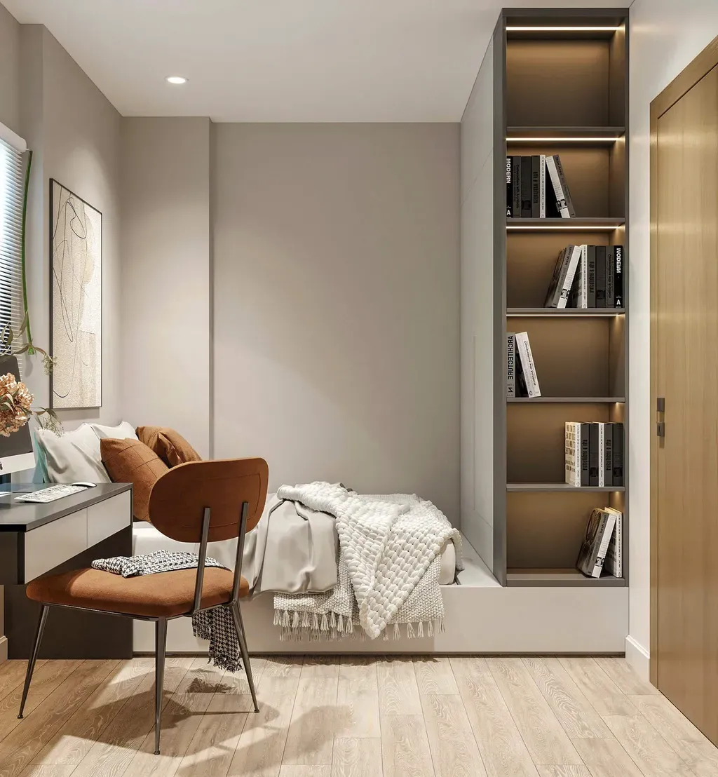Phòng ngủ - Căn hộ Citi Esto Quận 2 - Phong cách Modern | Space T
