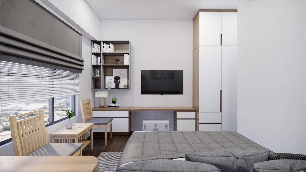 Phòng ngủ - Căn hộ Mizuki Park 5 - Phong cách Modern | Space T