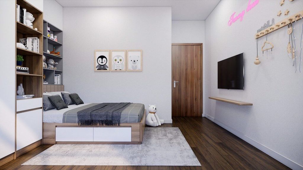 Phòng cho bé - Căn hộ Mizuki Park 5 - Phong cách Modern  | Space T