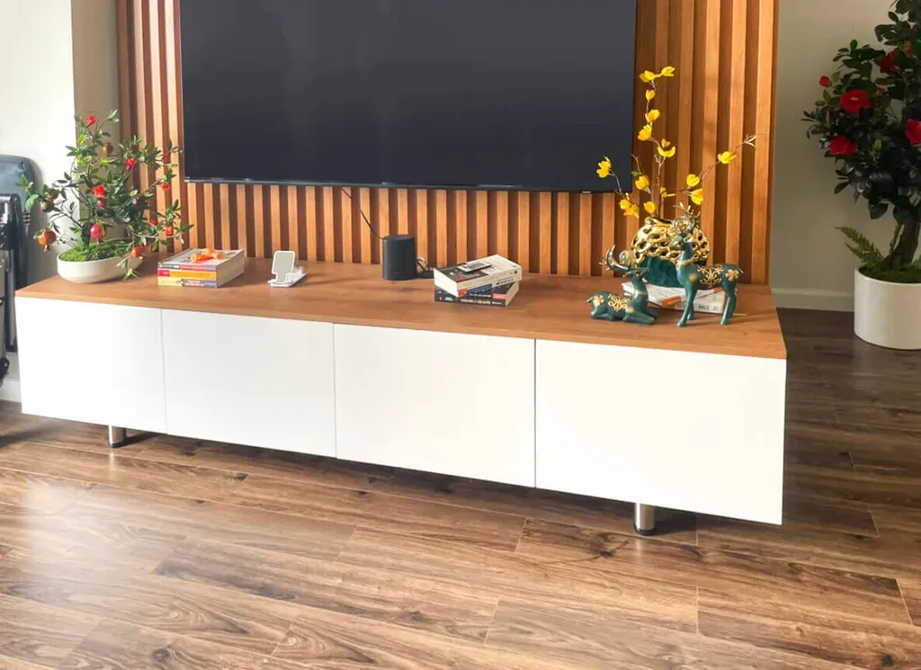 Phòng khách - Căn hộ Mizuki Park 5 78m2 - Phong cách Modern | Space T