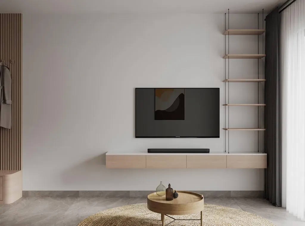 Phòng khách - Căn hộ Midtown (The Peak) - Phong cách Modern | Space T