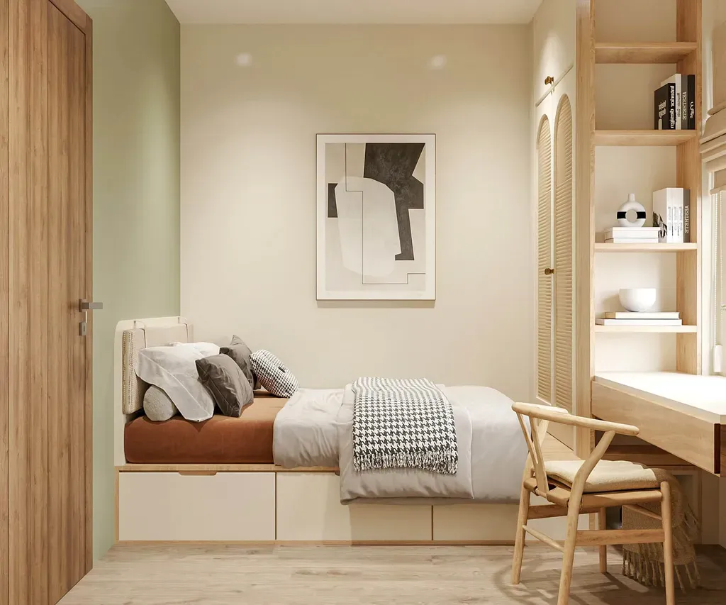 Phòng ngủ - Căn hộ Citi Esto Quận 2 - Phong cách Scandinavian | Space T