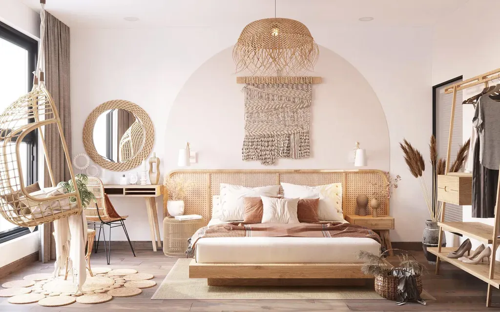 Phòng ngủ - Căn hộ Saigon Pearl - Phong cách Scandinavian + Tropical | Space T