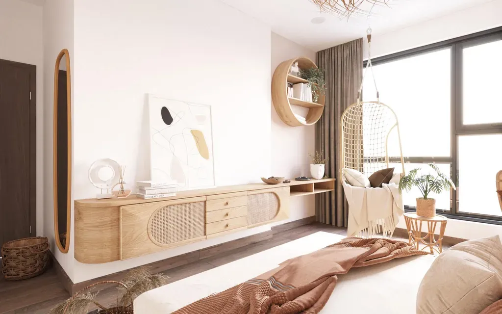 Phòng ngủ - Căn hộ Saigon Pearl - Phong cách Scandinavian + Tropical | Space T