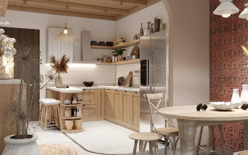 Phòng bếp - Căn hộ Saigon Pearl - Phong cách Scandinavian + Tropical | Space T