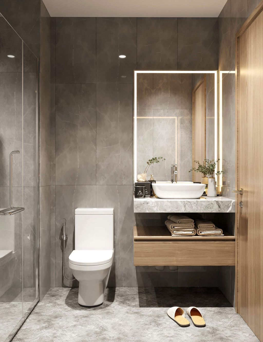 Phòng tắm - Căn hộ Celadon City (Nhà mẫu) - Phong cách Modern  | Space T