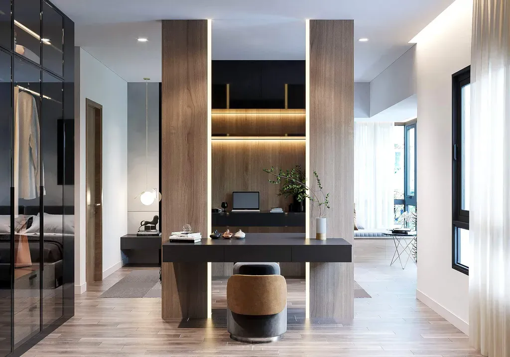 Phòng ngủ, Phòng thay đồ - Căn hộ Celadon City (Nhà mẫu) - Phong cách Modern | Space T