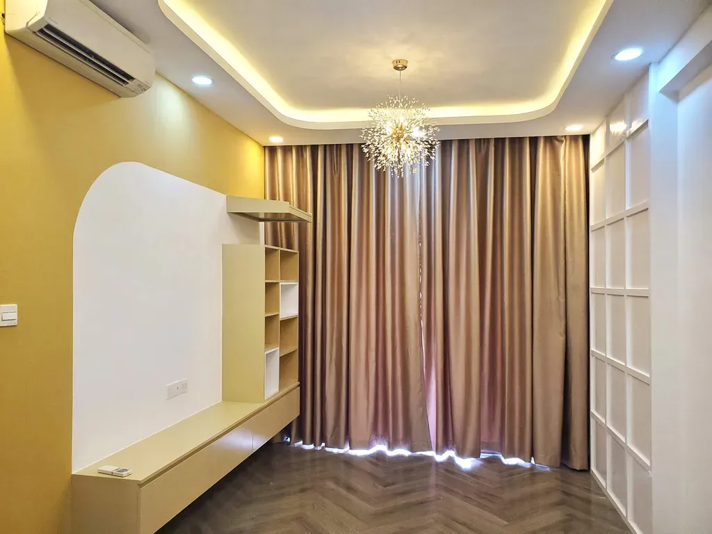 Phòng khách - Căn hộ The Sun Avenue 85m2 - Phong cách Modern | Space T