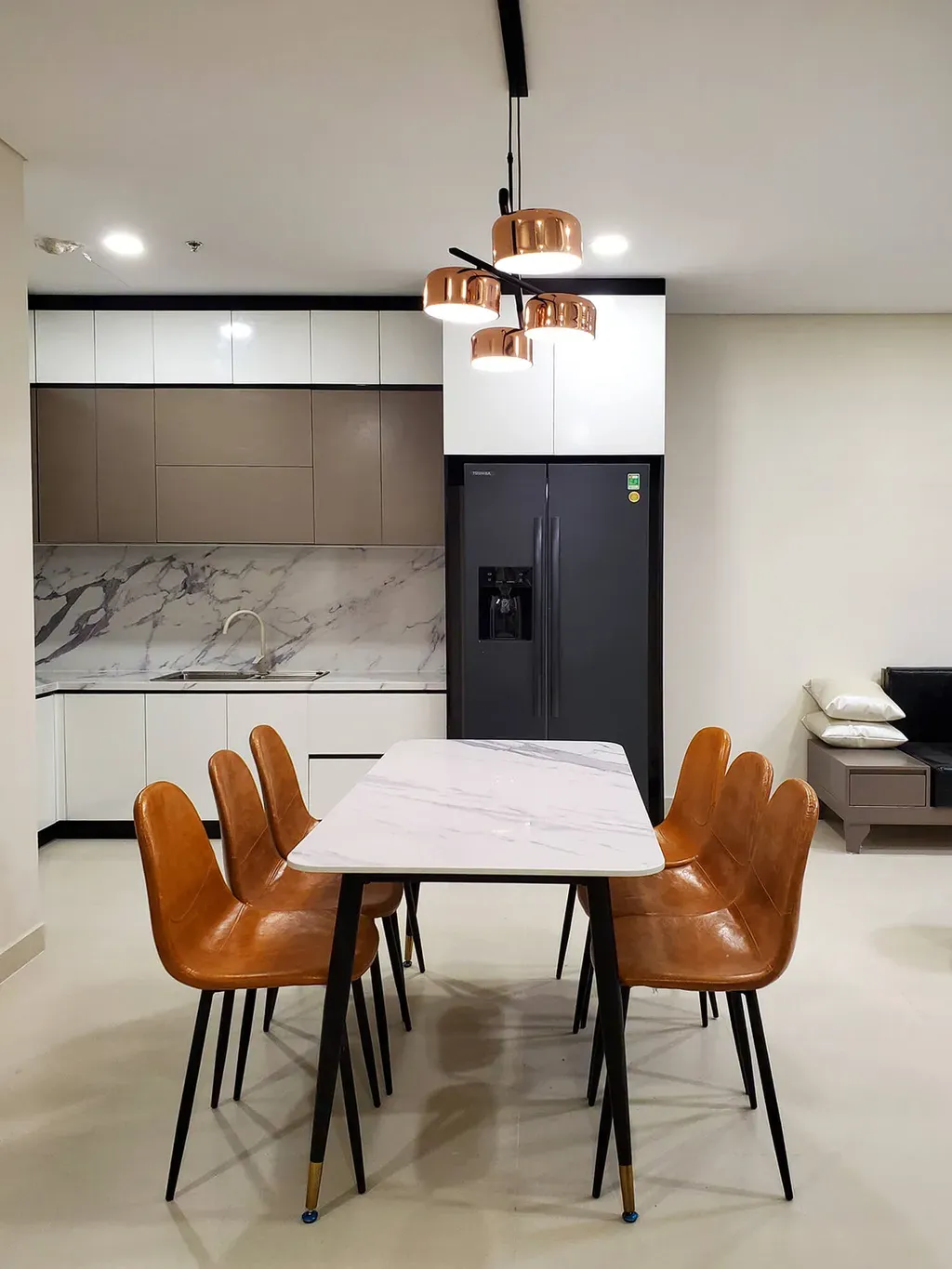 Phòng bếp, Phòng ăn - Căn hộ Sora Gardens 2 - Phong cách Modern | Space T