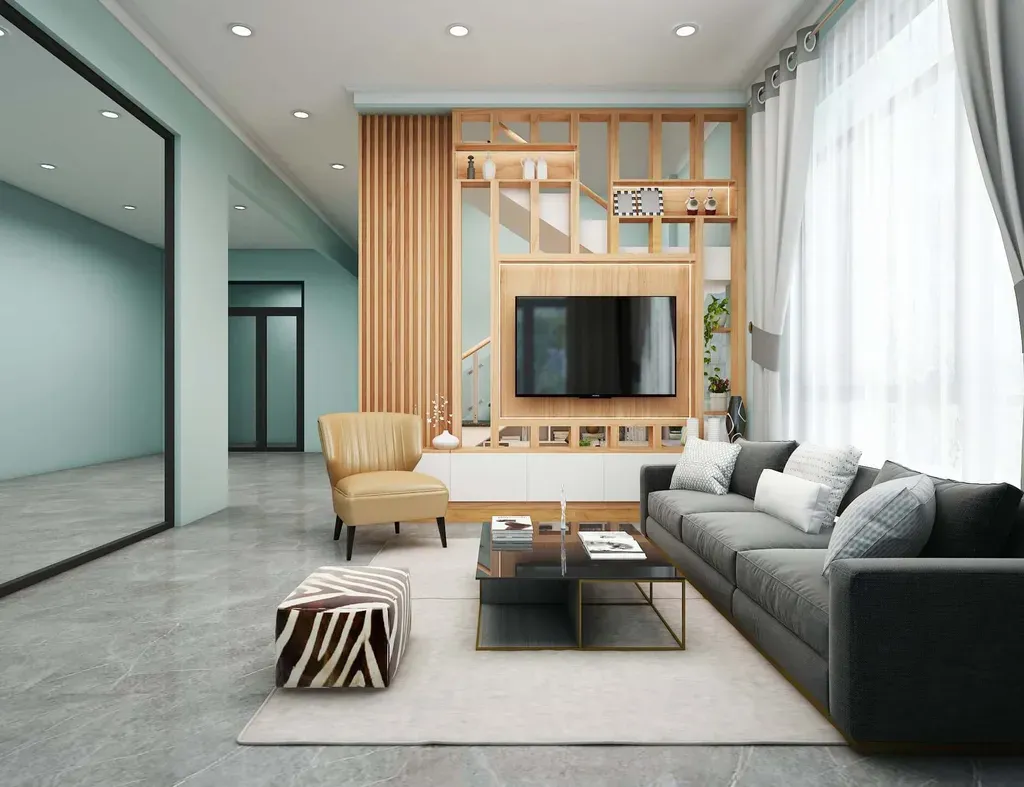 Phòng khách - Nhà phố 220m2 tại Tây Ninh - Phong cách Modern | Space T