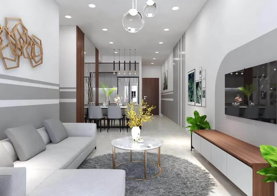 Phòng khách - Căn hộ The Habitat Bình Dương - Phong cách Modern | Space T