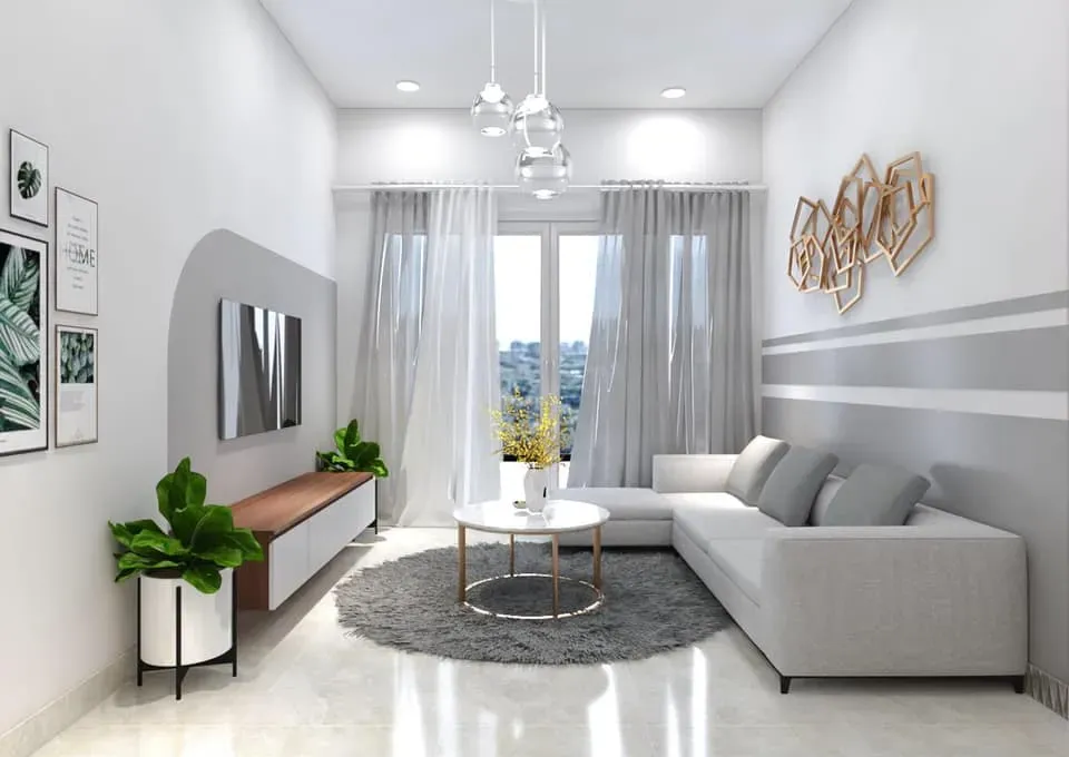 Phòng khách - Căn hộ The Habitat Bình Dương - Phong cách Modern | Space T