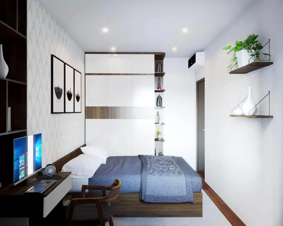Phòng ngủ - Căn hộ Safira Khang Điền - Phong cách Modern | Space T