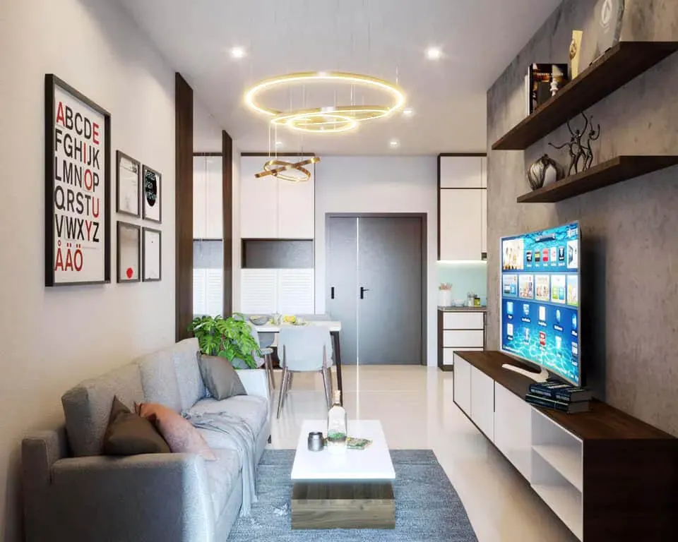 Phòng khách - Căn hộ Safira Khang Điền - Phong cách Modern | Space T