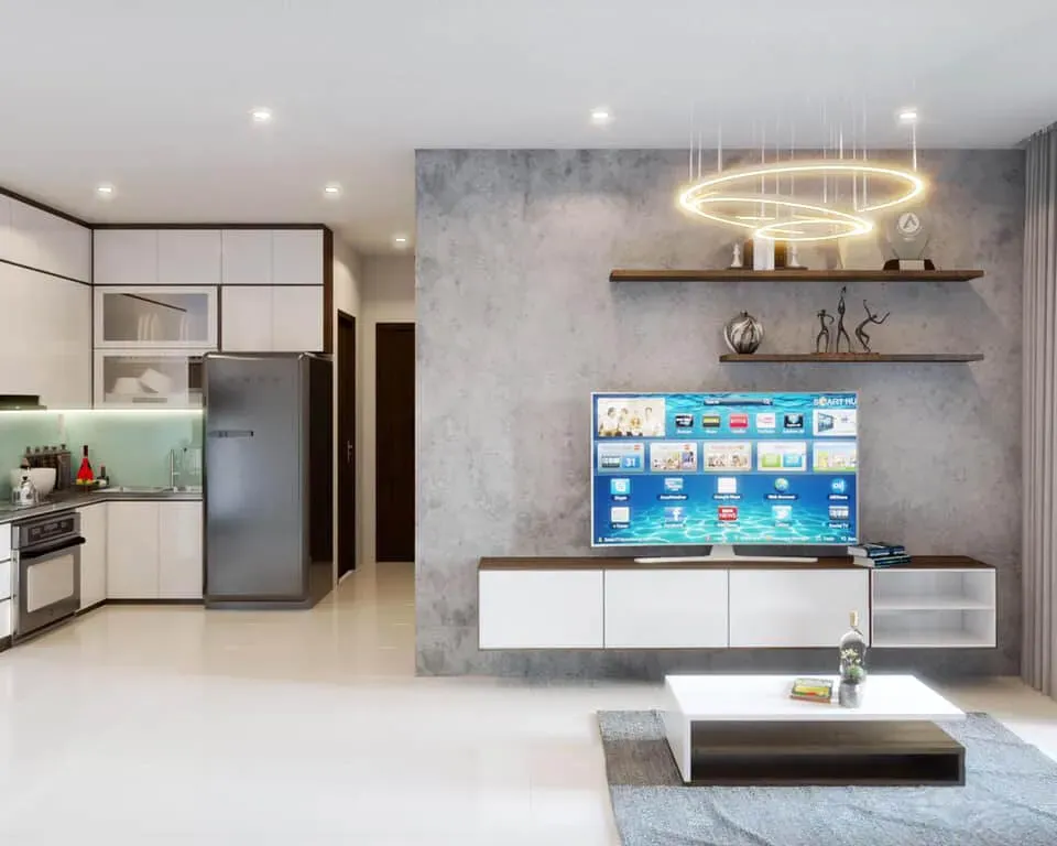 Phòng khách - Căn hộ Safira Khang Điền - Phong cách Modern | Space T