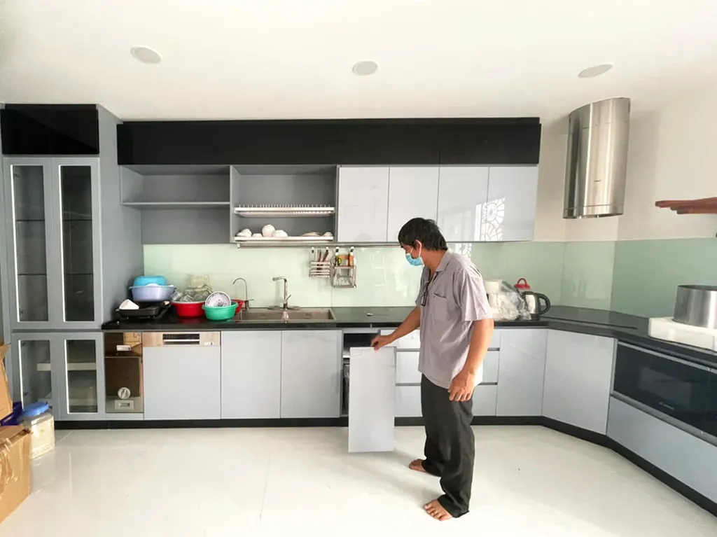 Phòng bếp - Nhà phố 400m2 tại Gò Vấp - Phong cách Modern | Space T