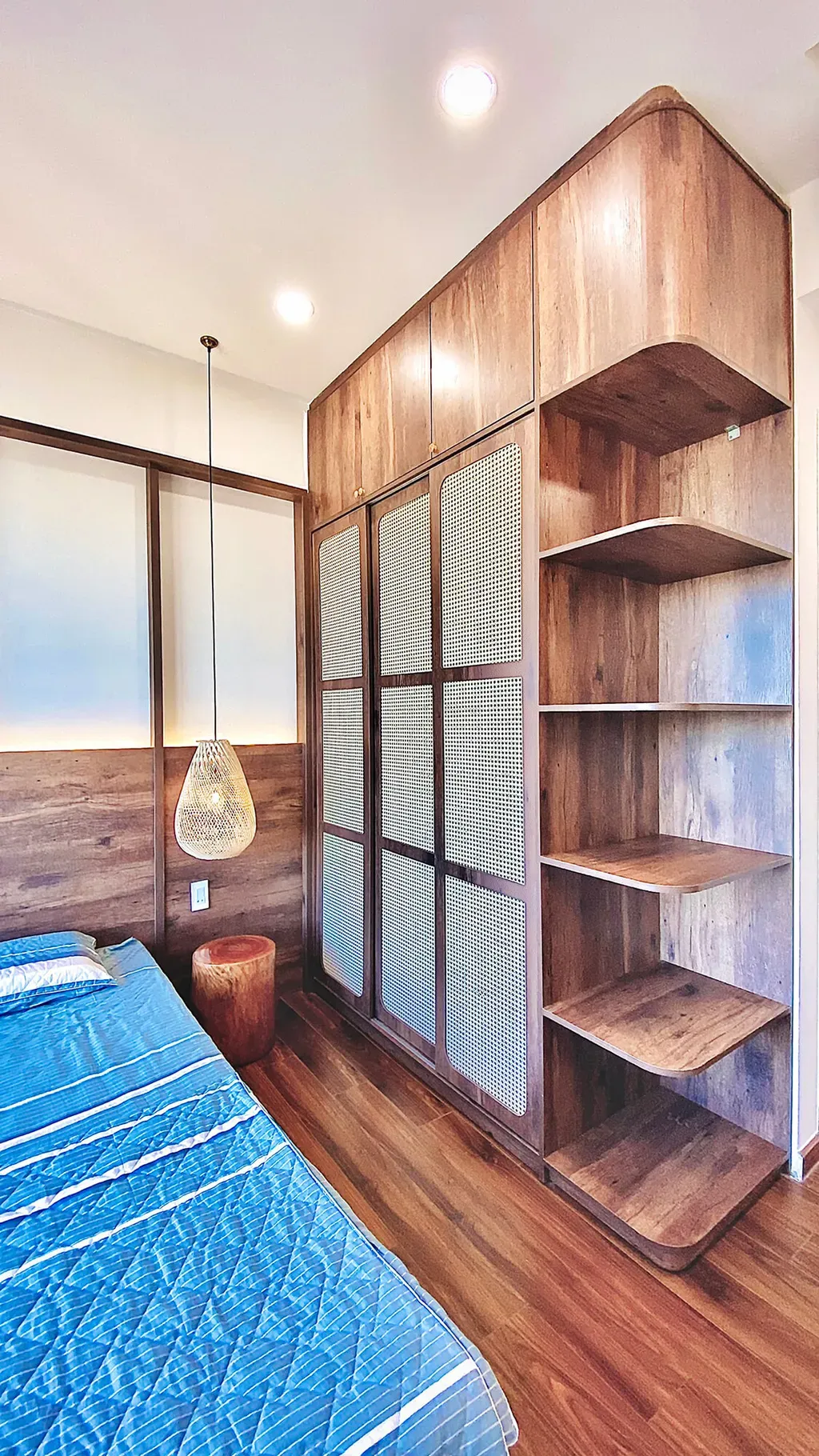 Phòng ngủ - Căn hộ Akari City Bình Tân - Phong cách Wabi Sabi | Space T