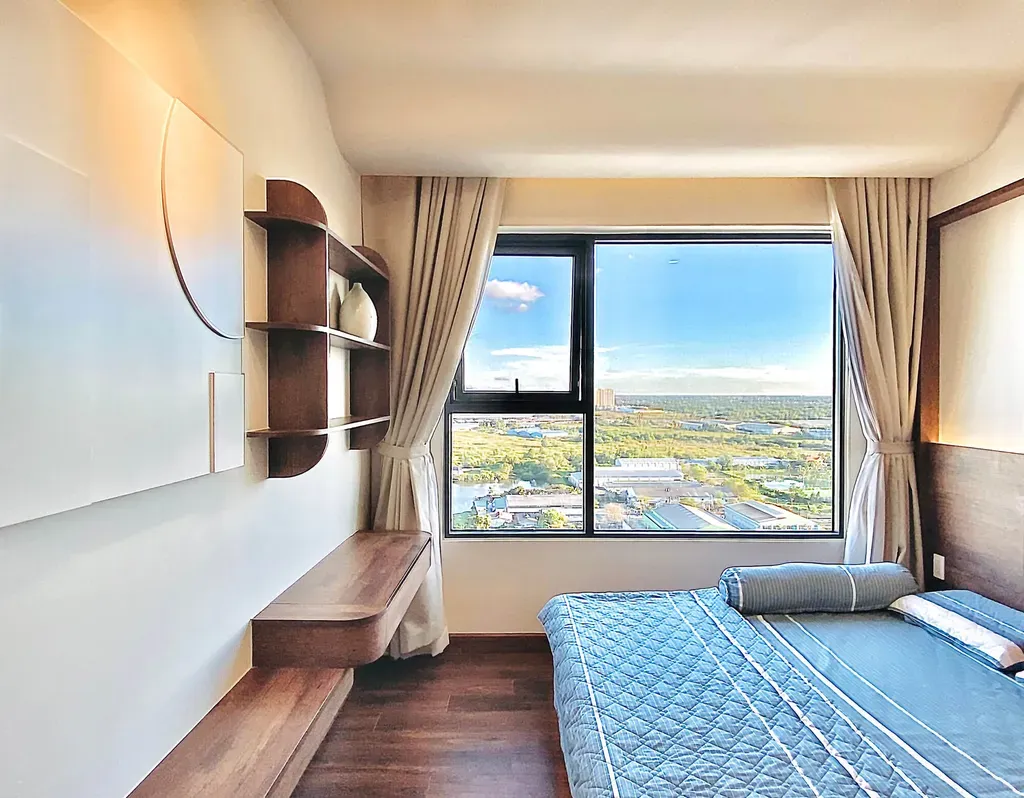 Phòng ngủ - Căn hộ Akari City Bình Tân - Phong cách Wabi Sabi | Space T