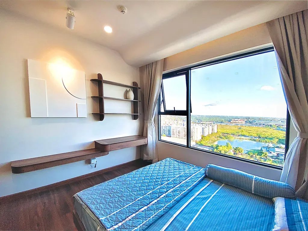 Phòng ngủ - Căn hộ Akari City Bình Tân - Phong cách Wabi Sabi | Space T