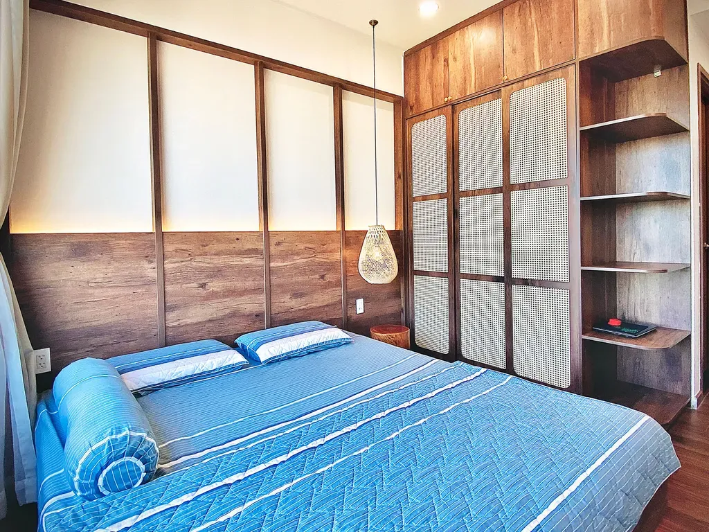 Phòng ngủ - Căn hộ Akari City Bình Tân - Phong cách Wabi Sabi | Space T
