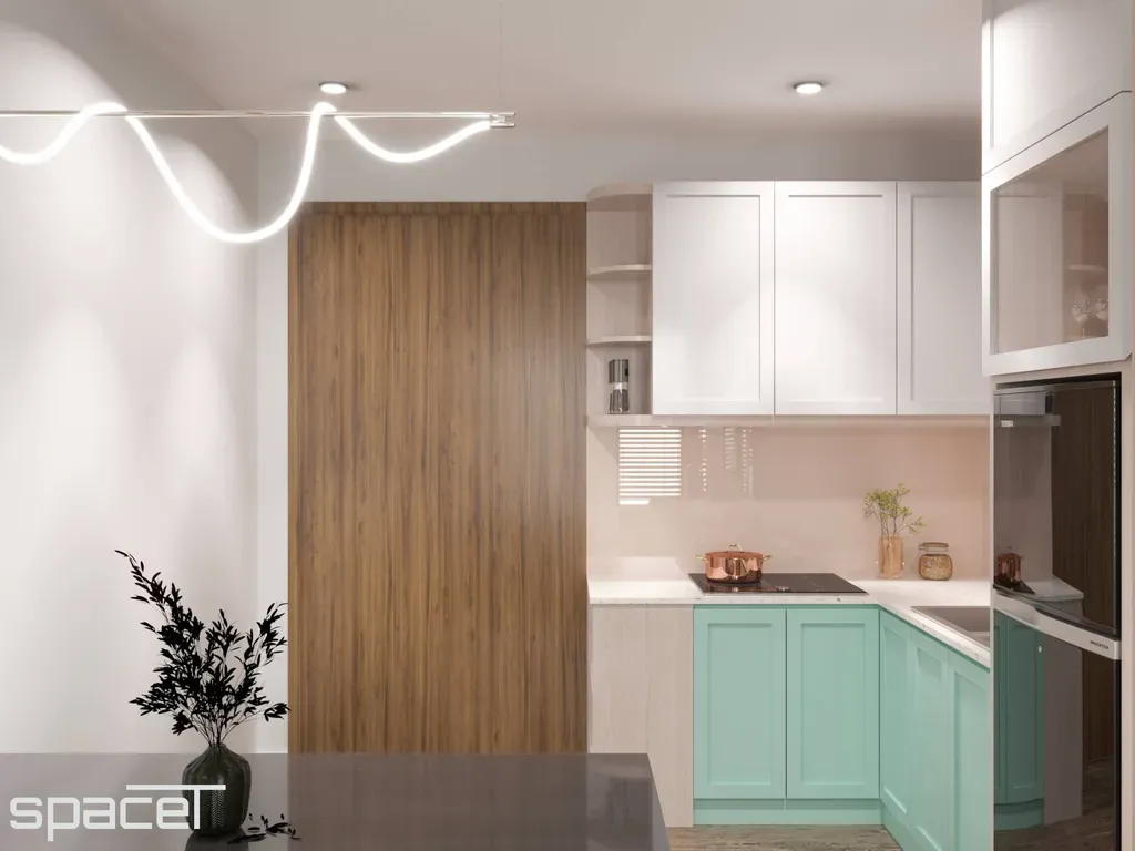 Phòng bếp - Căn hộ Centana Quận 2 - Phong cách Scandinavian + Modern | Space T