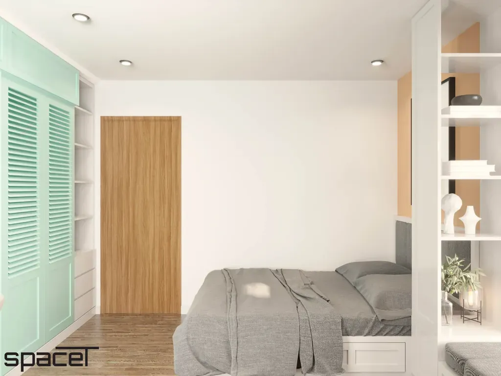 Phòng ngủ - Căn hộ Centana Quận 2 - Phong cách Scandinavian + Modern | Space T