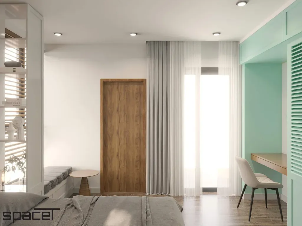 Phòng ngủ - Căn hộ Centana Quận 2 - Phong cách Scandinavian + Modern | Space T