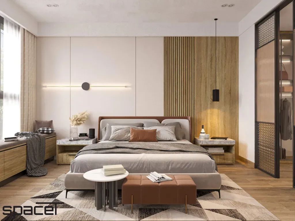 Phòng ngủ - Căn hộ Empire City Quận 2 - Phong cách Modern | Space T
