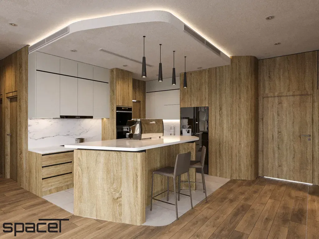 Phòng bếp - Căn hộ Empire City Quận 2 - Phong cách Modern | Space T