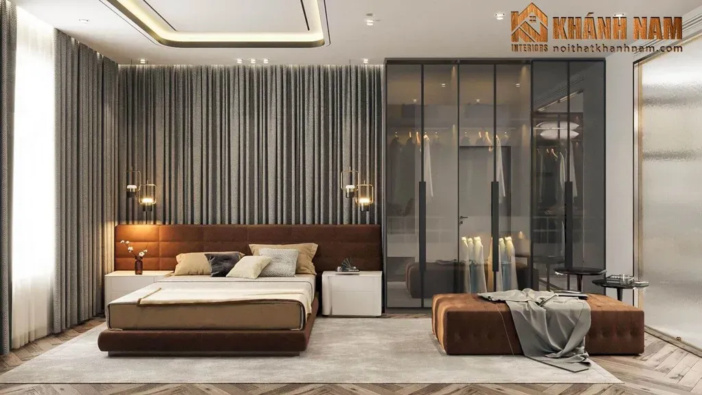 Phòng ngủ - Nhà phố 80m2 tại Thủ Đức - Phong cách Modern | Space T