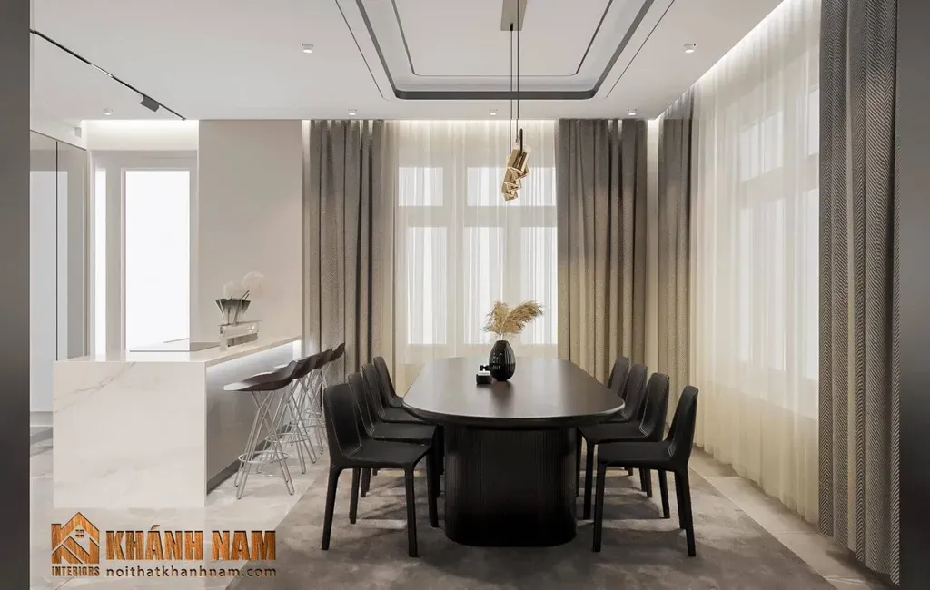Phòng ăn - Nhà phố 80m2 tại Thủ Đức - Phong cách Modern | Space T
