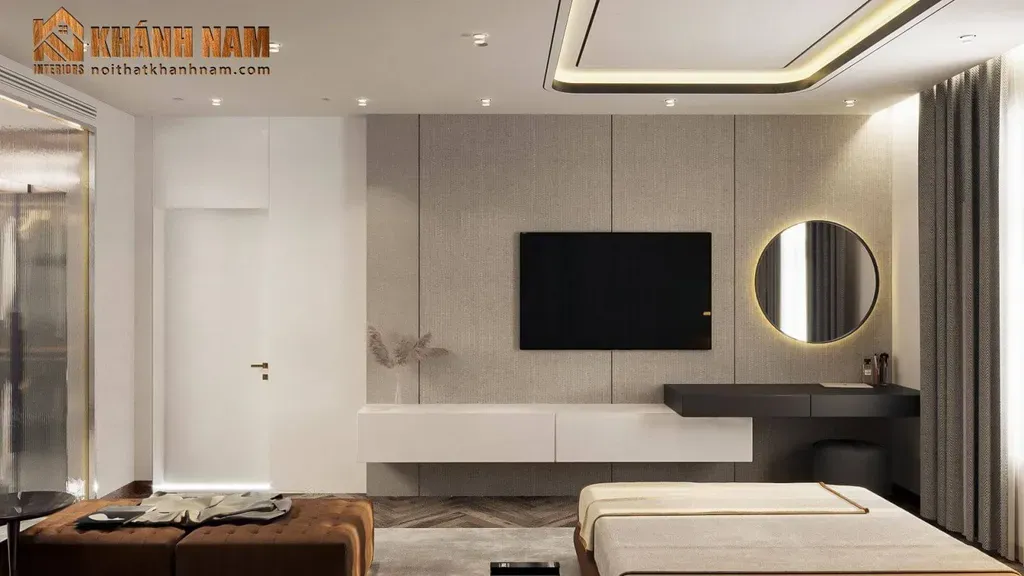 Phòng ngủ - Nhà phố 80m2 tại Thủ Đức - Phong cách Modern | Space T