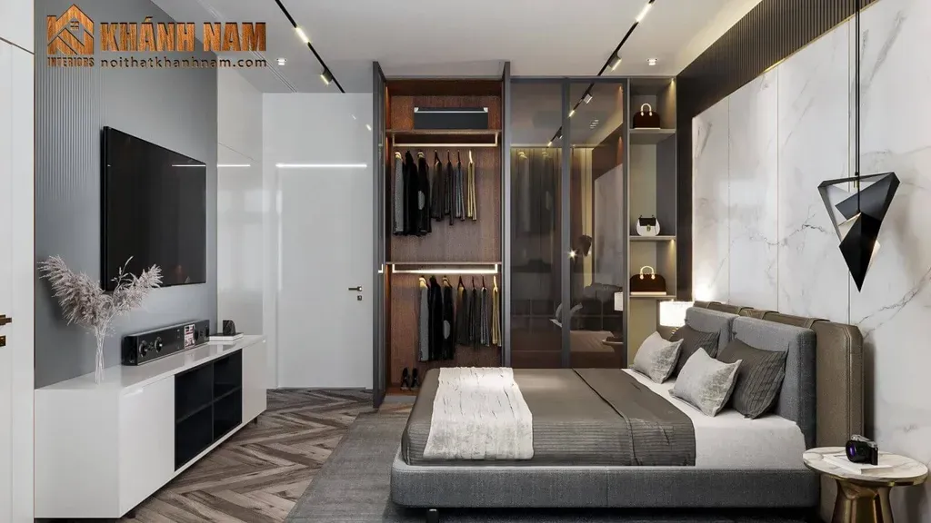 Phòng ngủ - Nhà phố 80m2 tại Thủ Đức - Phong cách Modern | Space T
