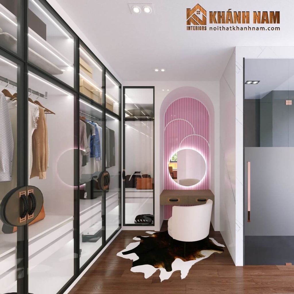 Phòng thay đồ - Nhà phố KDC Him Lam - Phong cách Modern  | Space T
