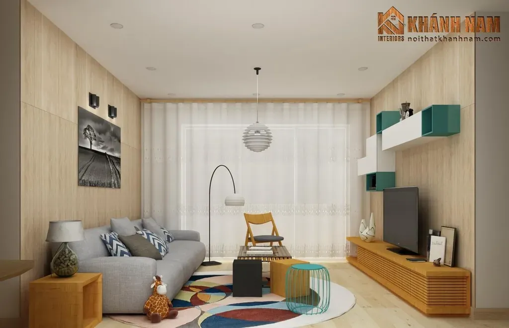 Phòng khách - Căn hộ The Landmark 6 (Vinhomes) - Phong cách Modern | Space T
