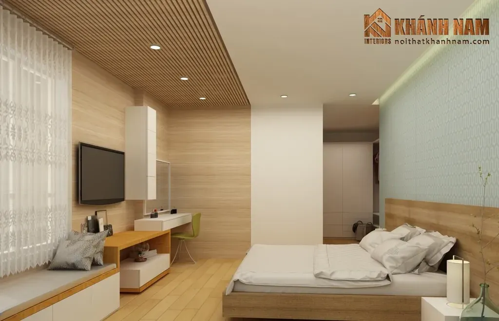 Phòng ngủ - Căn hộ The Landmark 6 (Vinhomes) - Phong cách Modern | Space T