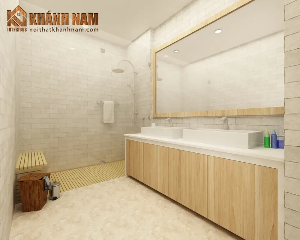 Phòng tắm - Căn hộ The Landmark 6 (Vinhomes) - Phong cách Modern | Space T