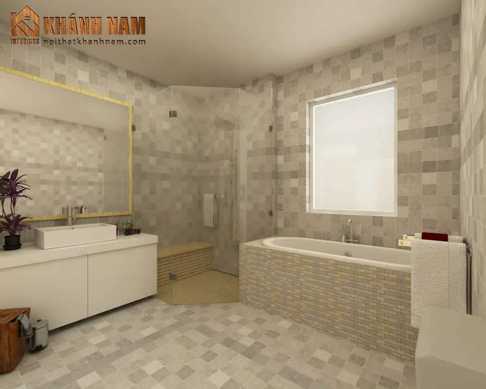 Phòng tắm - Căn hộ The Landmark 6 (Vinhomes) - Phong cách Modern | Space T