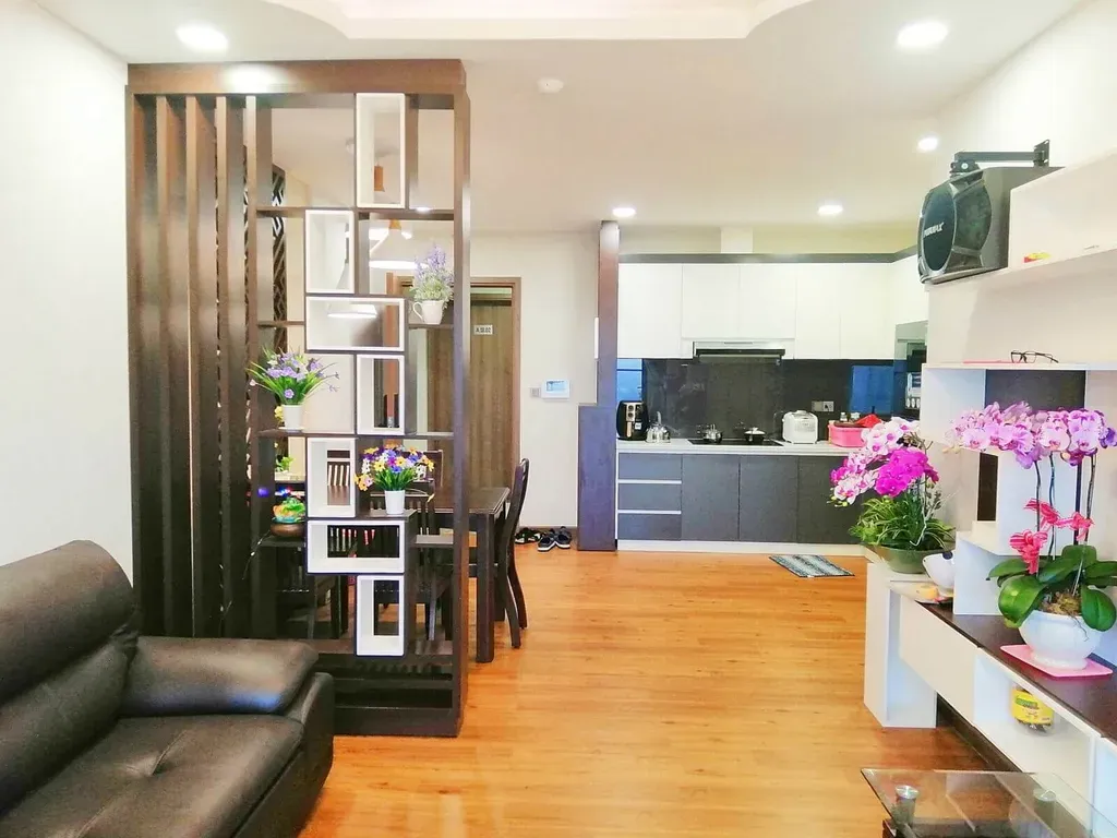 Phòng khách, Phòng bếp - Căn hộ De Capella Quận 2 - Phong cách Modern | Space T