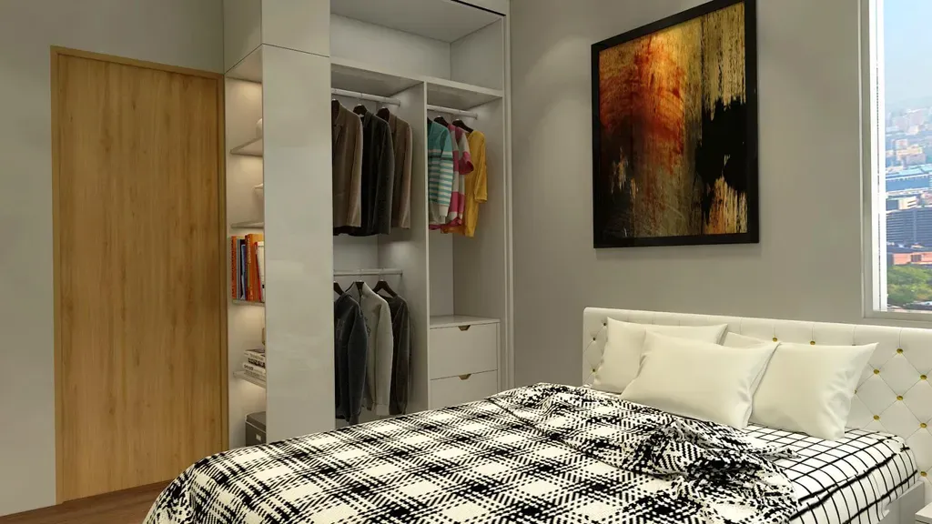 Phòng ngủ - Căn hộ chung cư tại Cần Thơ - Phong cách Modern | Space T