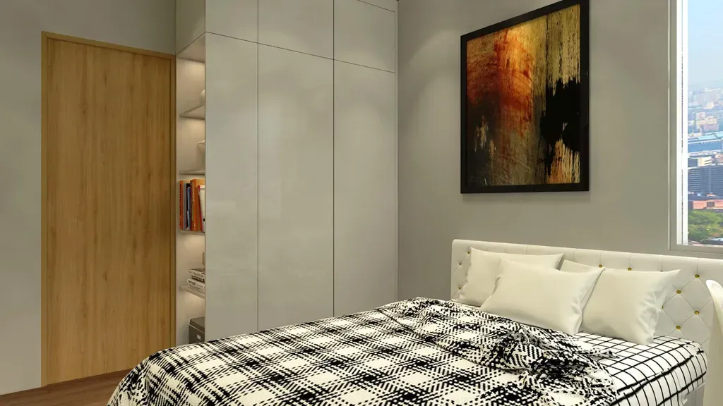 Phòng ngủ - Căn hộ chung cư tại Cần Thơ - Phong cách Modern | Space T